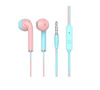 Écouteurs intra-auriculaires filaires, écouteurs filaires de haute qualité, super mignons écouteurs, écouteurs d'ordinateur, écouteurs filaires pour l'école avec bouchons d'oreilles de différentes