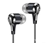 Écouteurs intra-auriculaires filaires fiables avec microphone pour smartphones Huawei For Honor parfaits pour les trajets et la salle de sport (bleu)