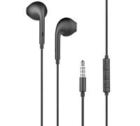 Ecouteurs intra-auriculaires filaires Jack 3.5mm BigBen Connected avec Télécommande et Micro Bouton Noir