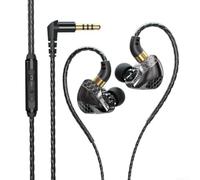 Écouteurs intra-auriculaires filaires profonds pour basses, microphone de jeu pour écouteurs hybrides pour un son surround 9D, musique ergonomique, sport, ajustement sûr, pour gym, course à pied