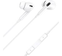 Écouteurs intra-auriculaires filaires USAMS 1,2 m - Connecteur USB-C - Blanc