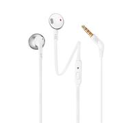 Ecouteurs filaires JBL T205 - Pure Bass - Argent