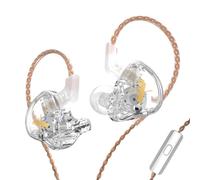 Écouteurs intra-auriculaires KZ EDX HIFI incurvés avec microphone transparent (sensibilité 112 dB)