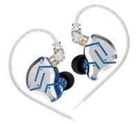 Écouteurs intra-auriculaires KZ ZS10 Pro, écouteurs filaires 4BA 1DD, écouteurs IEM multi-pilotes pour Systerm, casque IEM sur scène pour chanteur et guitariste (bleu éblouissant, sans micro)