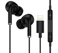 Écouteurs intra-auriculaires Lightning pour iPhone avec microphone et contrôle du volume pour iPhone 14 Pro Max/14 Pro/14 Plus/14/13/12/11/SE/X/XS/XR/8/7/Plus