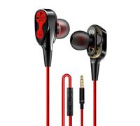 Écouteurs intra-auriculaires magnétiques filaires stéréo, oreillettes, casque double entraînement, Super Bass, pour SmartPhone Huawei Samsung