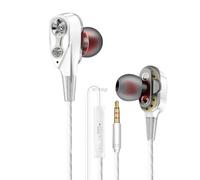Écouteurs intra-auriculaires magnétiques filaires stéréo, oreillettes, casque double entraînement, Super Bass, pour SmartPhone Huawei Samsung