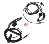 Écouteurs intra-auriculaires mono 3,5 mm avec micro pour téléphone