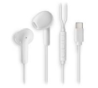 Écouteurs intra-auriculaires - NGS - Cross Glide White - USB-C - Microphone intégré - Contrôle du volume