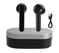 Écouteurs intra-auriculaires noirs à compatibilité universelle, compatibles avec tous les appareils Bluetooth. Qualité d'appel claire pour une