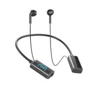 Écouteurs intra-auriculaires sans fil autour du cou avec écran LED pour le cou, moniteur intra-auriculaire ergonomique de karaoké pour femmes, assistant
