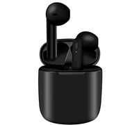 Écouteurs intra-auriculaires sans fil Bluetooth 5.0, IPX7 Étanche 5H Playtime Vrai Écouteurs sans fil avec Hi-Fi Sérieux Profonds Son Stéréo, Contrôle Tactile & Étui de Charge, Noir