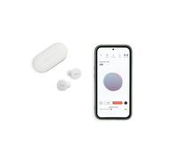 Denon Perl True Écouteurs sans Fil, Profil sonore personnalisé alimenté par la Technologie Acoustique adaptative Masimo, Suppression du Bruit, résistant à l'eau, avec Microphones intégrés et Longue