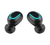 Écouteurs intra auriculaires sans fil Bluetooth HBQ Q32 TWS, batterie d'alimentation avec micro, faciles à transporter, casque d'écoute pour sport, partie légère