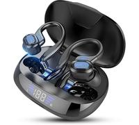 Écouteurs Intra-Auriculaires Sans Fil, Ecouteurs Bluetooth Sport, Bluetooth 5.3 Ecouteurs Sans Fil, Appels Mains Libres, Écran Led, Contrôle Tactile, Pour Ios Android, Noir