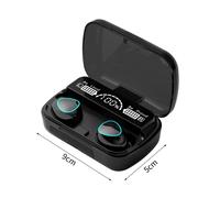 Écouteurs intra-auriculaires sans fil étanches, commande tactile, affichage numérique, son HiFi, Bluetooth 5.1, pour sport électronique, M10