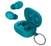JLab JBuds Mini Ecouteurs Bluetooth sans Fil, Ecouteurs sans Fil, Écouteurs avec Micro et Boîtier de Charge USB, Oreillette, Jusqu'à 20+ Heures d'Autonomie, Son Personnalisé EQ3, Turquoise
