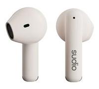 Sudio Écouteurs True Wireless A1 – Bluetooth, commandes tactiles, boîtier de charge – Beige