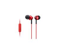 Sony MDR-EX110APR Ecouteurs Intra-auriculaires avec Microphone - Rouge