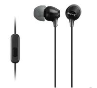Ecouteurs intra-auriculaires - SONY - MDR-EX15AP - Noir - Télécommande universelle - 3 tailles d'embouts
