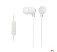 Écouteurs intra-auriculaires Sony MDR-EX15LP blanc filaires - Son haute qualité ergonomique + Ticket cadeau à gratter