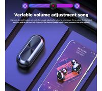 Écouteurs intra-auriculaires stéréo sans fil F9 TWS Bluetooth 5.0, oreillettes avec micro, faciles à transporter, partie légère