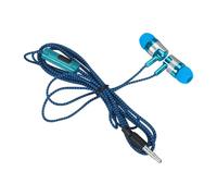 Écouteurs intra-auriculaires universels avec prise jack microphone pour téléphone portable Écouteurs stéréo pour téléphonie Profitez de la musique (bleu, taille unique)