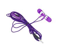 Écouteurs intra-auriculaires universels avec prise jack microphone pour téléphone portable Écouteurs stéréo pour téléphonie Profitez de la musique (violet, taille unique)