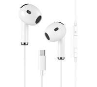 Écouteurs intra-auriculaires USB C avec câble, certifié Apple MFi pour iPhone 17/16/15, Samsung Galaxy S23/S22/S21 Ultra, casque Hi-Fi stéréo filaire USBC, Earpods USB C