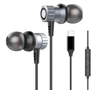Écouteurs intra-auriculaires USB C avec câble pour Samsung Galaxy S25 Ultra S24 FE S23 S22 S21 A56 A55 A54 A53 A36 A35 A34 A26 A16 A15 Type C Écouteurs intra-auriculaires USB C avec microphone pour