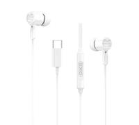 Écouteurs intra-auriculaires USB C - Compatibles avec Xiaomi Redmi Note 15T 15 14 14T 13 13T 12 12T 11T 11 10 Ultra Lite Pro 4G 5G - Avec connexion par câble - Blanc