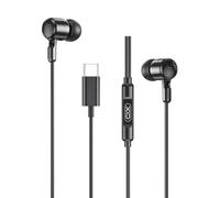 Écouteurs intra-auriculaires USB C - Compatibles avec Xiaomi Redmi Note 15T 15 14 14T 13 13T 12 12T 11T 11 10 Ultra Lite Pro 4G 5G - Avec connecteur de câble - Noir