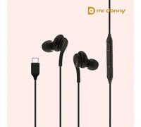 Écouteurs intra-auriculaires USB Type-C Mr Danny avec micro et contrôle du volume, compatibles avec iPhone 15/15Puls/15Pro/15Pro Max/iPad Air 4/5/iPad Pro 12.9/11, iPad Pro/iPad Air/iPad Mini/S, Samsu