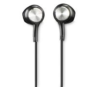 Ecouteurs intra "Ocean", Cable USB-C, Microphone, Noir