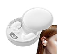Écouteurs invisibles | Petits écouteurs de sommeil sans fil, écran LED, bouchons d'oreilles rechargeables pour randonnée, camping, méditation, entraînement, étude, gym, voyage, bureau