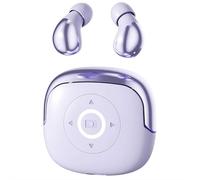 Écouteurs invisibles pour dormir sur le côté, mini petits écouteurs cachés avec télécommande, blocage du bruit, casque de sommeil, tour de page vidéo, tour de page (violet)