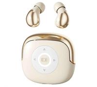 Écouteurs invisibles pour dormir sur le côté, mini petits écouteurs cachés avec télécommande, blocage du bruit, casque de sommeil, rotation de page vidéo, écouteurs Bluetooth (couleur peau)