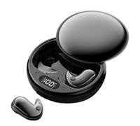 Écouteurs invisibles sans fil avec suppression du bruit pour le travail, écouteurs rechargeables, affichage LED, bouchons d'oreilles pour homme et femme, appel, musique, étude, gym, camping, voyage