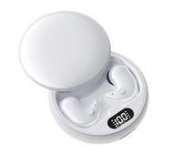 Écouteurs Invisibles sans Fil for Le Sommeil, réduction du Bruit, Confort Optimal, Affichage LED, for Dormir, Travailler et Faire de la randonnée(White)