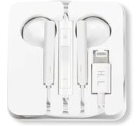 Écouteurs iPhone Lightning Filaires Kit Mains Libres Télécommande Micro Avizar Blanc Blanc G