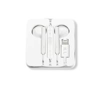 Ecouteurs iPhone Lightning Filaires Kit Mains Libres Télécommande Micro Blanc