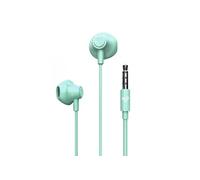 Ecouteurs - Isolation acoustique - Microphone intégré - Contrôle de lecture - Connecteur Jack 3,5 mm - Câble 120 cm. - Couleur Vert