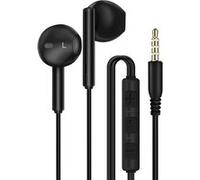 Écouteurs Jack 3,5mm Intra 1,2m Musique et Appels Mains Libres Noir