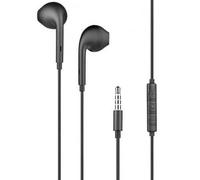 Ecouteurs Jack 3.5mm Intra-auriculaire avec Télécommande et Micro, Noir