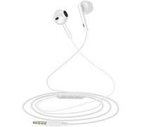 Écouteurs Jack 3,5mm Intra 1,2m Musique et Appels Mains Libres Blanc