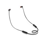 JBL Tune 135BT Écouteurs Intra-Auriculaires Bluetooth sans Fil avec 3 Boutons Microphone/télécommande et câble Plat - Noir