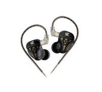 Ecouteurs KZ DQS HIFI courbés noirs (In ear - sensibilité 110±3db)