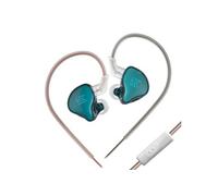 Ecouteurs KZ EDCX HIFI courbés avec microphone bleu marine (In ear - sensibilité 103±3db)