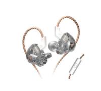 Ecouteurs KZ EDX HIFI courbés avec microphone gris (In ear - sensibilité 112db)