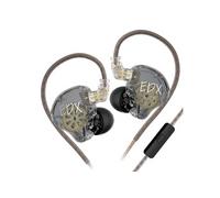 Ecouteurs kz-edx Lite HIFI curve avec microphone gris (sensibilité dans l'oreille 108±3db)